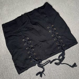 Black corset style adjustable skirt - SEXY!